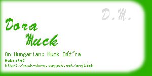 dora muck business card